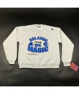 Vintage Orlando Magic Youth Boys S (6-8) Gray Sweatshirt Cotton Blend NW... - £18.73 GBP