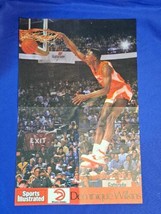 Vintage Dominique Wilkins Dunk NBA Atlanta HAWKS Basketball Poster - £55.91 GBP