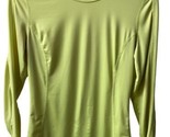 Danskin Running Shirt Womens Xs Long Sleeved Electric Green Round Neck R... - £3.51 GBP
