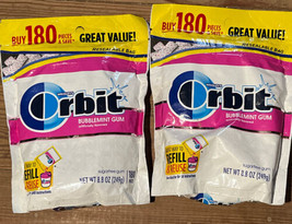 (2 ct) Orbit White Bubblemint Sugarfree Chewing Gum 8.8 oz ea pk 360 pieces 3/24 - £22.15 GBP