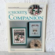 Vintage The Cricket&#39;s Companion No.41 Winter - 2 Cross Stitch Patterns A... - $121.07 MXN