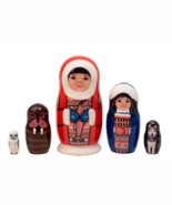 Golden Cockerel Eskimo Nesting Matryoshka Doll 5 piece set - $64.95