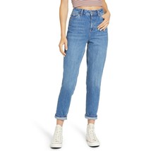 Womens Topshop Size 32 US 10 Blue High Waist Mom Jeans - $24.49
