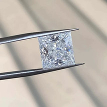 Lab Grown 3.14 Ct PRINCESS Cut IGI Certified CVD Diamond H Color VS2 Cla... - £557.49 GBP