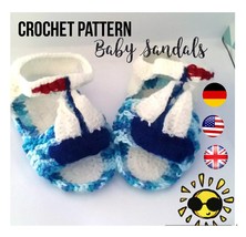 Crochet Pattern * Baby sandals * Sea Ship* German * Unisex baby shoes - £2.07 GBP