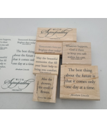 Stampin Up &#39;04 set 6 Brighter Tomorrow Sympathy Hope Card Making Junk Jo... - $20.49 CAD
