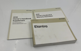 2018 Hyundai Elantra Owners Manual Handbook Set OEM K01B35023 - $40.49