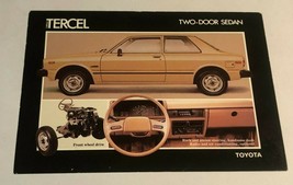 1980 Toyota Tercel Two-Door Sedan New Unused Dealer Post Card - $13.16