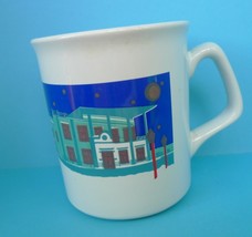 Vintage Pottery Ads Souvenir Coffee Tea MUG Cup Ventspils Free Port pattern - £9.82 GBP