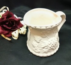 1234 Antique Enesco White Ceramic Grape Vine Pattern Measuring Cup - $8.00