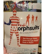 Morphsuit - USA Adult RED WHITE &amp; BLUE Costume - SIZE M (fits height bel... - £18.52 GBP