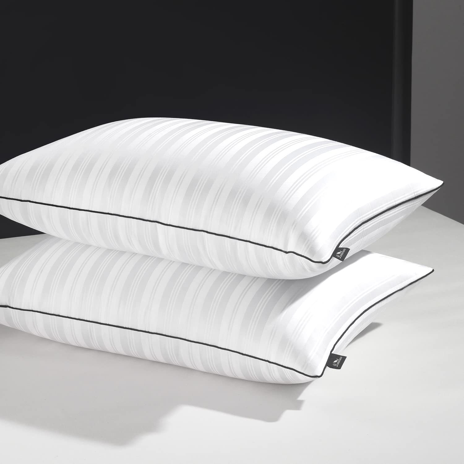 Goose Down Feather Pillow - Luxury Hotel Collection Bed Pillows For Sleeping - P