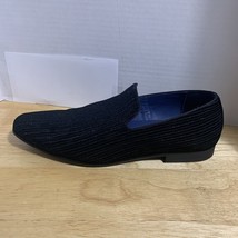 Moretti Radisson II Loafers Crystals Black/navy Gold Label Shoes Size 10 - $571.68 MXN