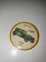 Jello Car Coins - #107 of 200 - The Cord (1931) - £11.99 GBP