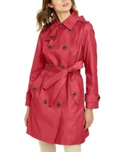 London Fog Womens Pink Belted Trench Coat Xs - £55.26 GBP