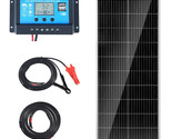 VEVOR 100W Monocrystalline Solar Panel Kit 12V Solar Panel &amp; Charge Cont... - £116.69 GBP