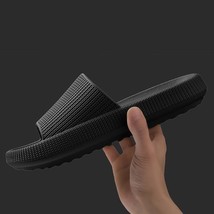 Women Summer Slippers Thick Platform Ladies Shoes Black 44-45 (280mm) - £9.58 GBP