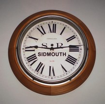 Horloge en bois de style victorien Southern Railway SR, gare de Sidmouth... - £106.05 GBP