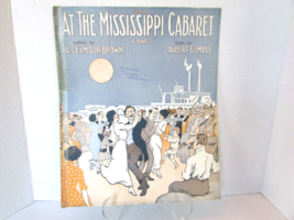 AT THE MISSISSIPPI CABARET 1914 LG FORMAT SHEET MUSIC - $73.13 MXN
