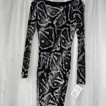 Guess Women&#39;s Dress Black &amp; Gray Snake Skin Print Size Small - £28.68 GBP