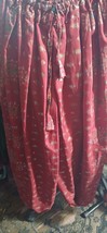 BURGUNDY SPARKLE PRINT ATS REN FAIRE GYPSY PANTALOONS  - $79.19