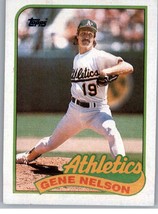 1989 Topps 581 Gene Nelson  Oakland Athletics - $0.99