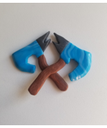 Handmade Clay Dual Axe Magnets (Set of 2) - $146.77 MXN