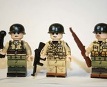 Building Block US China Burma Theater WW2 Army soldier set of 3s Minifig... - £16.64 GBP