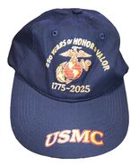 USMC 250th Anniversary Navy Hat Marine Corps 1775-2025 - $361.43 MXN