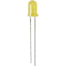 100 pack led2yc yellow led t-1   2.5-20mcd .125 (3mm) dia. requires 1.7vdc  - $6.97
