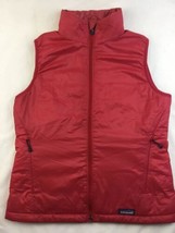 Patagonia Insulated Vest Womens M Red Adjustable Waist FLAWS Synthetic Zip  - €43,76 EUR