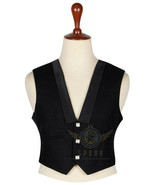 Prince Charlie Vest - Scottish Traditional 3 Buttons Black Wool KILT WAI... - £34.94 GBP