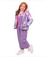 Spyder Boys Girls Snowsuit Purple 2-Piece Jacket Bib Pants Water-Resistant - $84.37 CAD