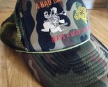 A Bad Day In The Wood Beats A Good day At Work Trucker Hat Camo Snapback... - £7.50 GBP