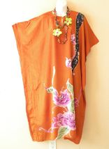 KD141 Batik Floral Kaftan Caftan Batwing Plus Dolman Maxi Dress - S M L ... - $29.90