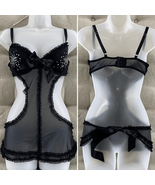 Victoria’s Secret Sexy Little Things Lingerie Black Rhinestone 36D - $603.76 MXN