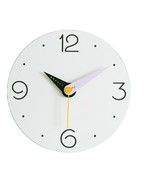 Moro Design Point Line Wall Clock non Ticking Silent Modern Clock (Purple) - $103.42 CAD