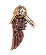 Jewelry Pendant Sentiment Antique Copper and Gold 3.5 x 3 inches - $27.92 CAD