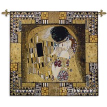 55x63 The Kiss Captured Gustav Klimt Tapestry Wall Hanging - $435.60