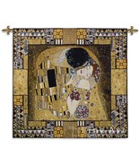 55x63 THE KISS CAPTURED Gustav Klimt Tapestry Wall Hanging - £341.13 GBP