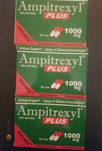 3 Pack Ampitrexyl Plus 1000 Mg Herbal Supplement Natural Immune Support - $56.43