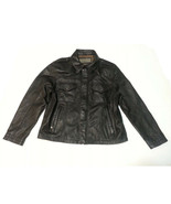 Mark New York Men Size XL Genuine Leather Black Jacket  - £173.91 GBP