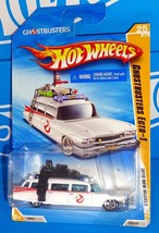 Hot Wheels 2010 New Models #25 Ghostbusters ECTO-1 White Cadillac w/ 5SPs - $15.00