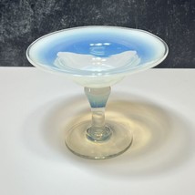 Signed Pairpoint Glass Opalescent Footed Pedestal Compote Comport - $67.32