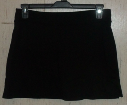 New Womens Tranquility Black Knit Pull On Knit Skort Size M - £20.14 GBP