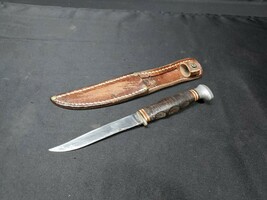 Rare Old L. L. BEAN Freeport Maine Leather Banded Handle Hunting Knife &amp;... - $79.99