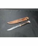 Rare Old L. L. BEAN Freeport Maine Leather Banded Handle Hunting Knife &amp;... - $1,472.41 MXN