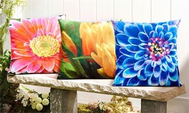 Enchanted Garden Floral Design Pillows by Giftcraft - 3 Gorgeous Designs! - £25.49 GBP