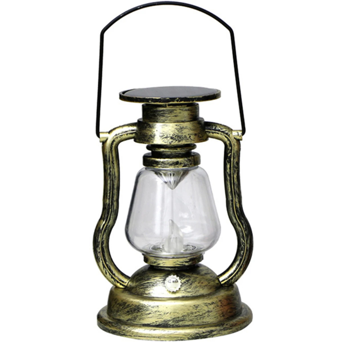 LED Solar Candle Light Retro Kerosene Lamp Solar Powered Hanging Light Outdoor P - £50.61 GBP