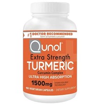 Qunol Turmeric Curcumin Capsules with Ultra High Absorption 1500mg Joint Support - £30.78 GBP